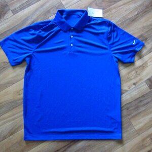 NWT - MENS NIKE Blue Golf Polo Shirt Size L